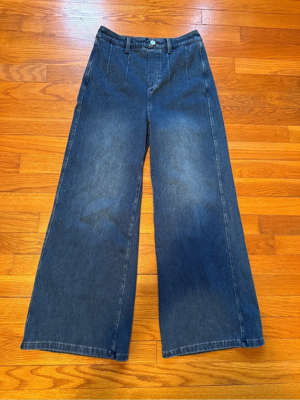 HALARA Dark Blue Wide Leg Jeans